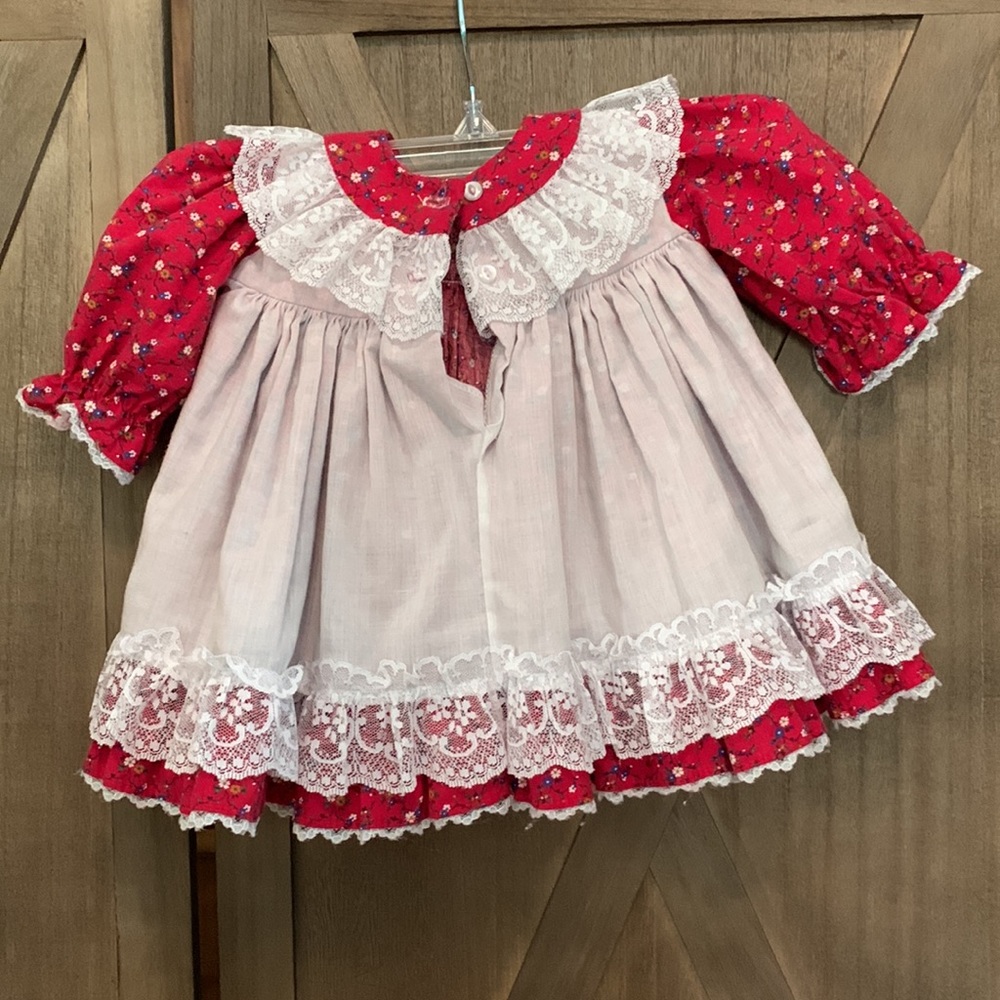 Vintage MiniWorld Lace Floral Dress Raggedy Anne 3 months - Picture 7 of 7